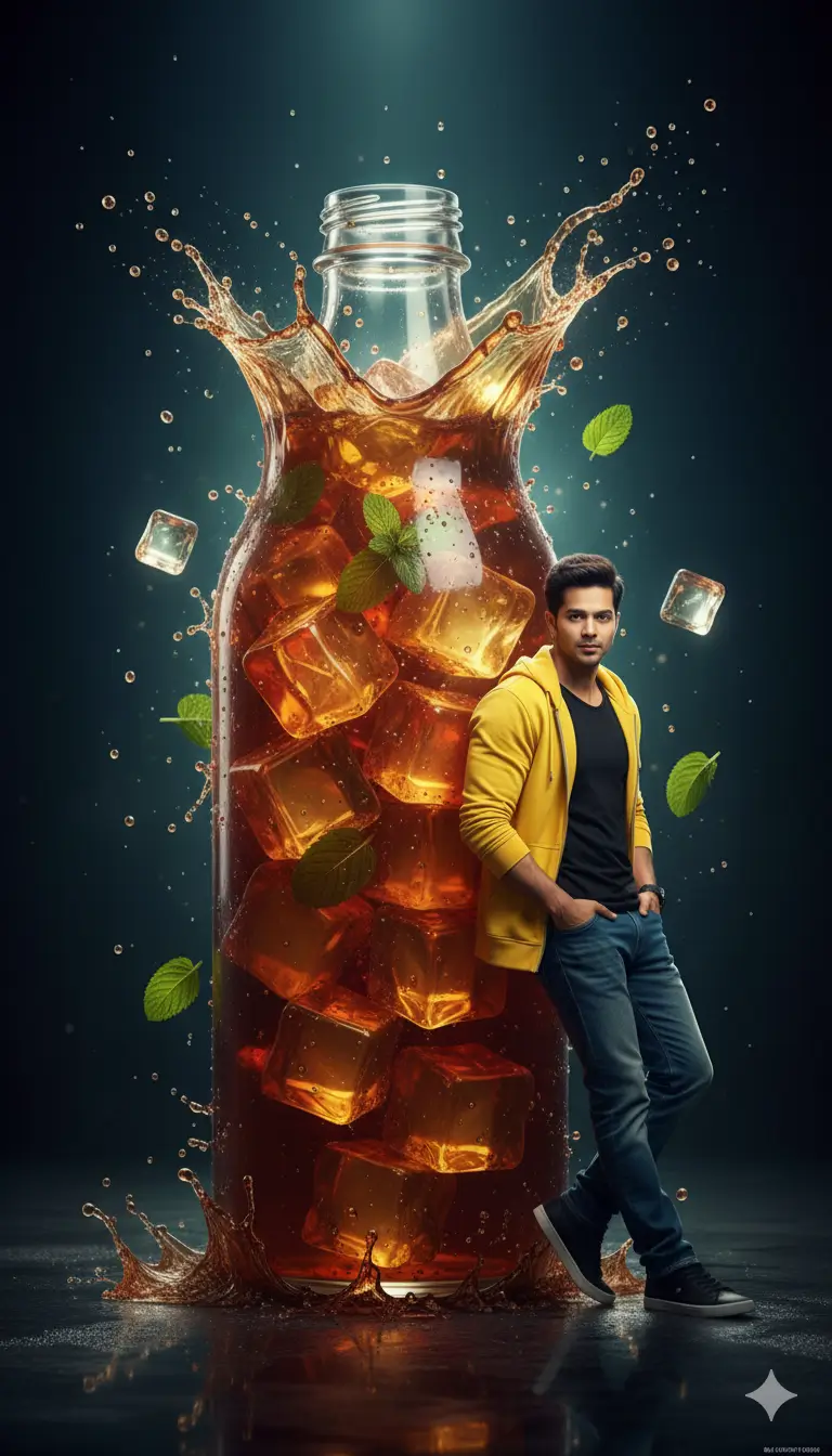 Teh Raksasa: Fantasi Hiperrealistis dalam Gaya Iklan